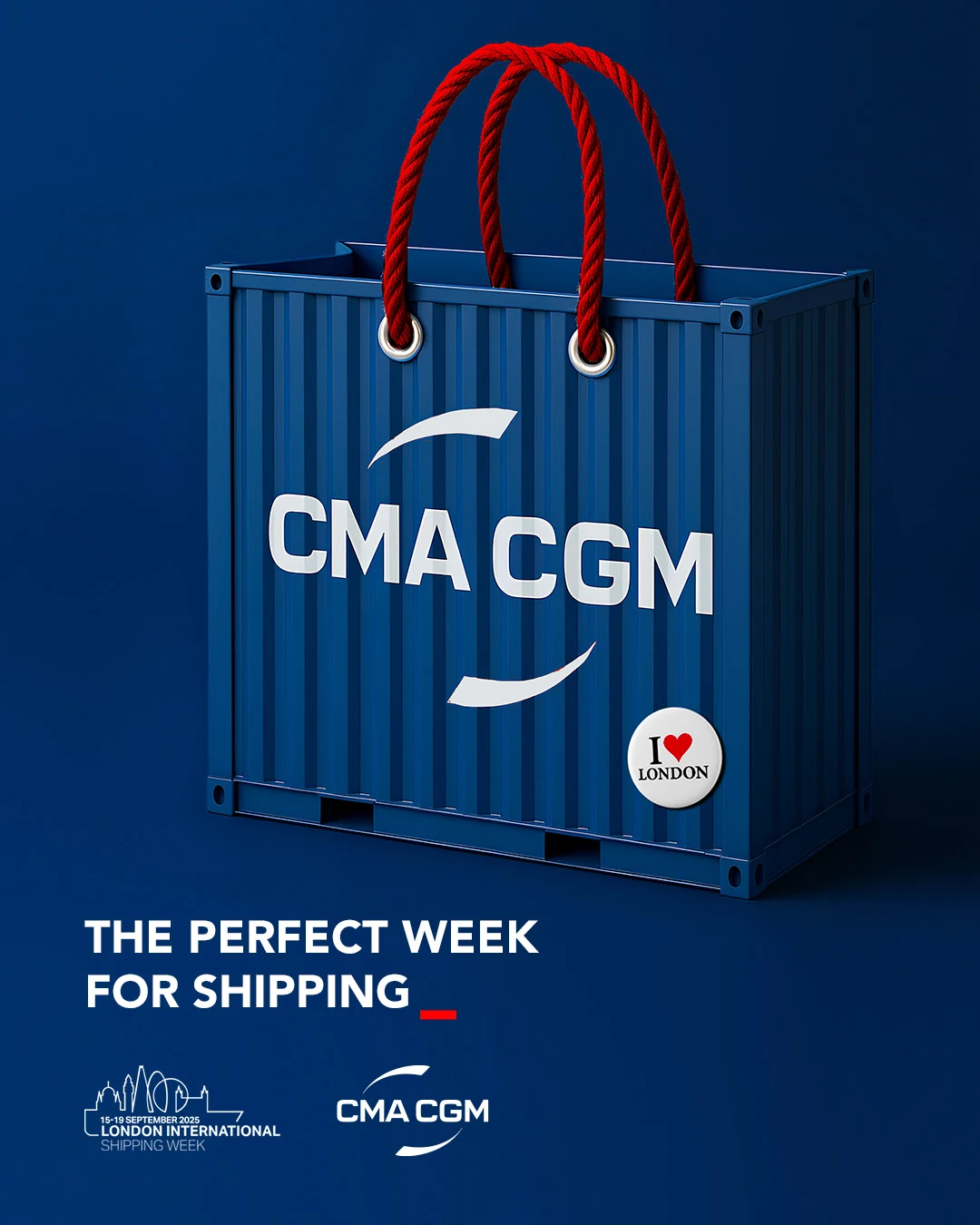 Shipping : une création autour du conteneur CMA CGM.